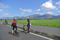 蒜山・大山を眺めながらのサイクリングの画像