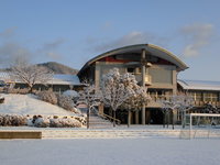 雪の遷喬小学校