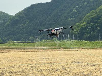 令和7年度散布実証の様子