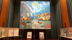 世界一大きな絵の展示