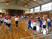 運動会では、全校で踊りますの画像