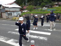 横断歩道の渡り方(低学年)の画像