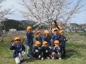 5歳児花見