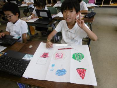 灯籠の絵