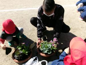 寄せ植えづくり