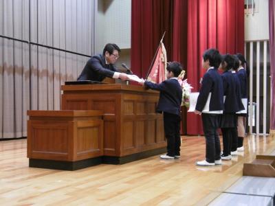 修了式・退任式