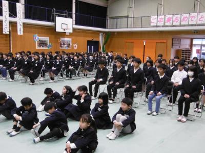 修了式・退任式