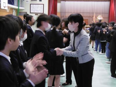 修了式・退任式