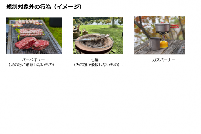規制対象外の行為