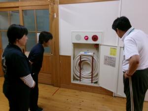 屋内消火栓の確認